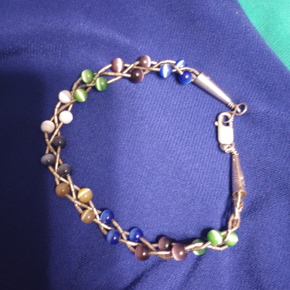 Sterling Silver/925 Multiple Colored Bracelets - image 2